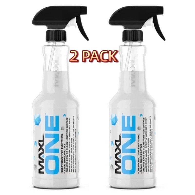 2 PACK MAXLONE Car Spray with Triphene, Quick Spray & Wipe All Purpose Waterless