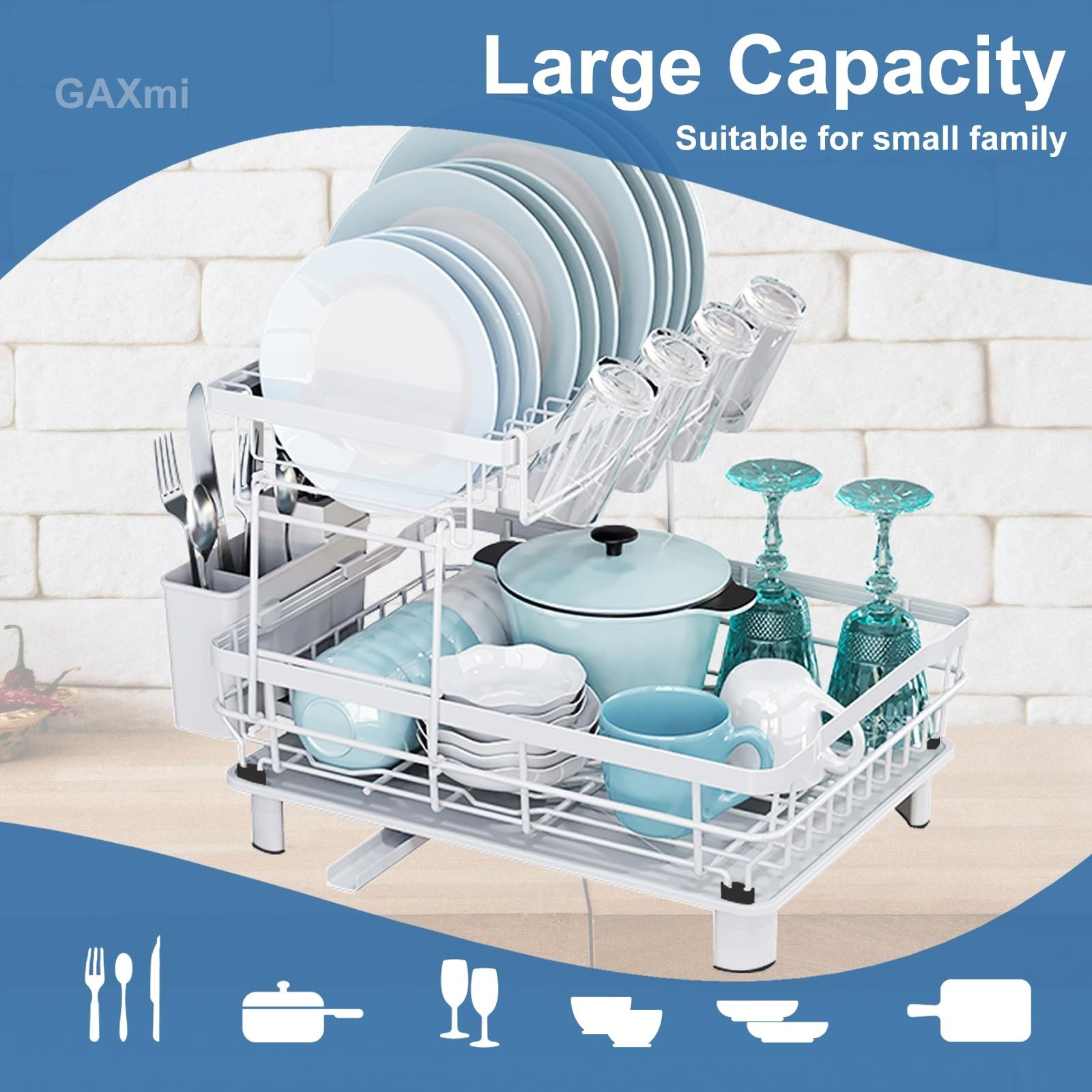 Dish Drying Rack Cup Drainer Stainless Steel Strainer Holder Kitchen organizer