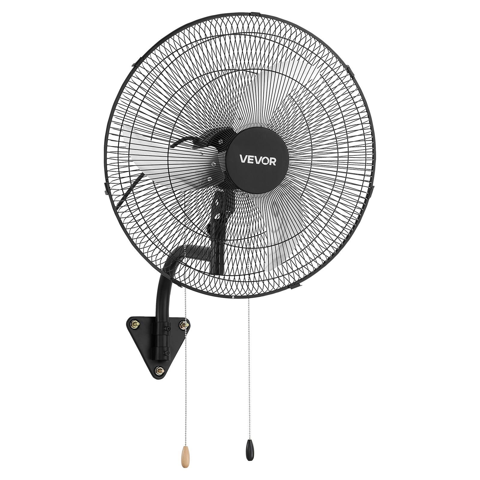 VEVOR 20 in Wall Mount Fan Oscillating 3 Speed Long Airflow Industrial Garage