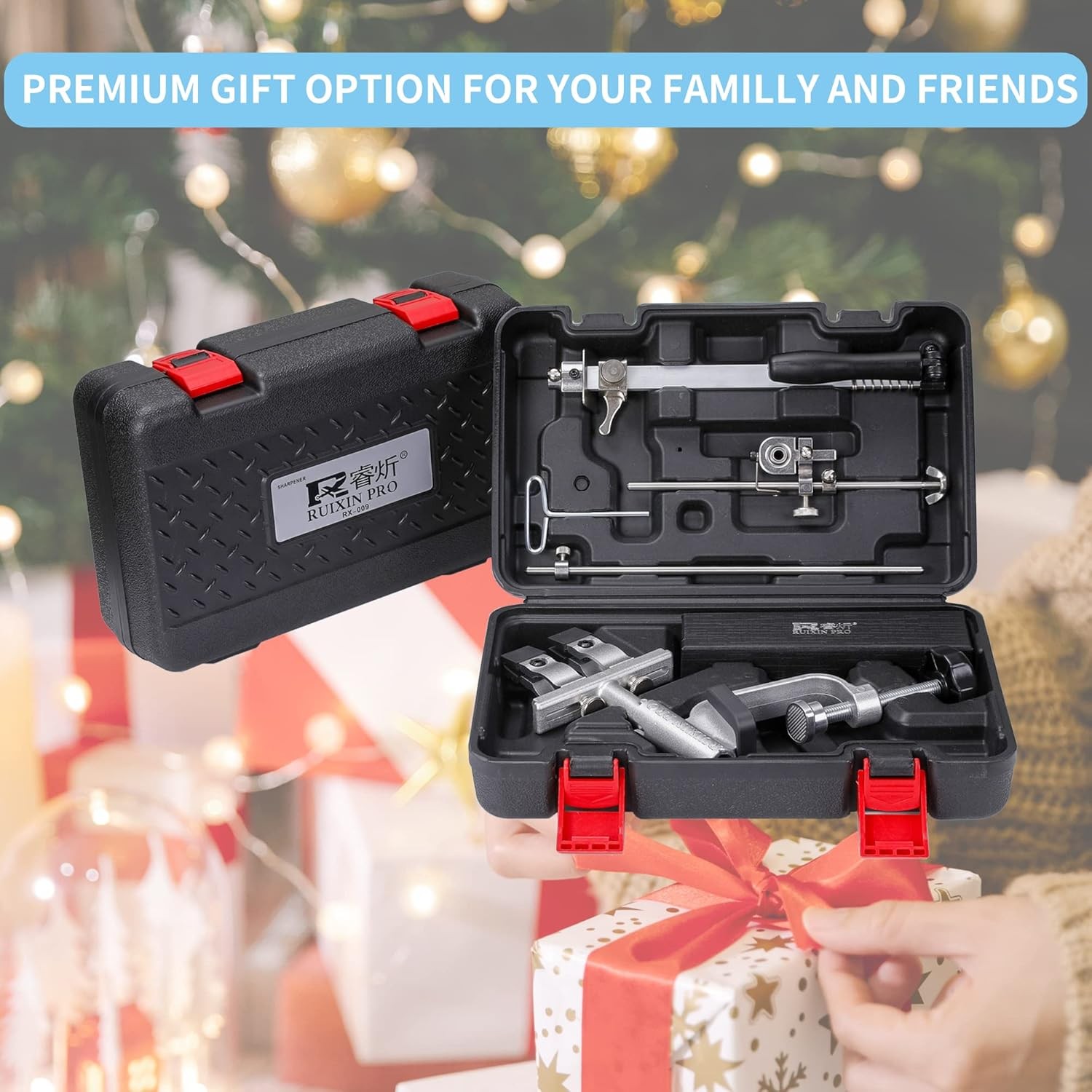 Knife Sharpening System, RX-009 Precision Knife Sharpener, 360° Flip Rotation,