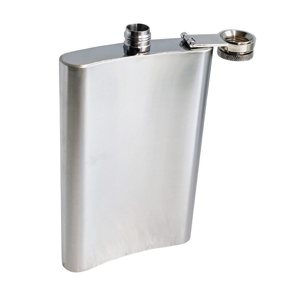 10 OZ Alcohol Pocket Flask Whiskey Stainless Flask w/ Portable Funnel 296ml
