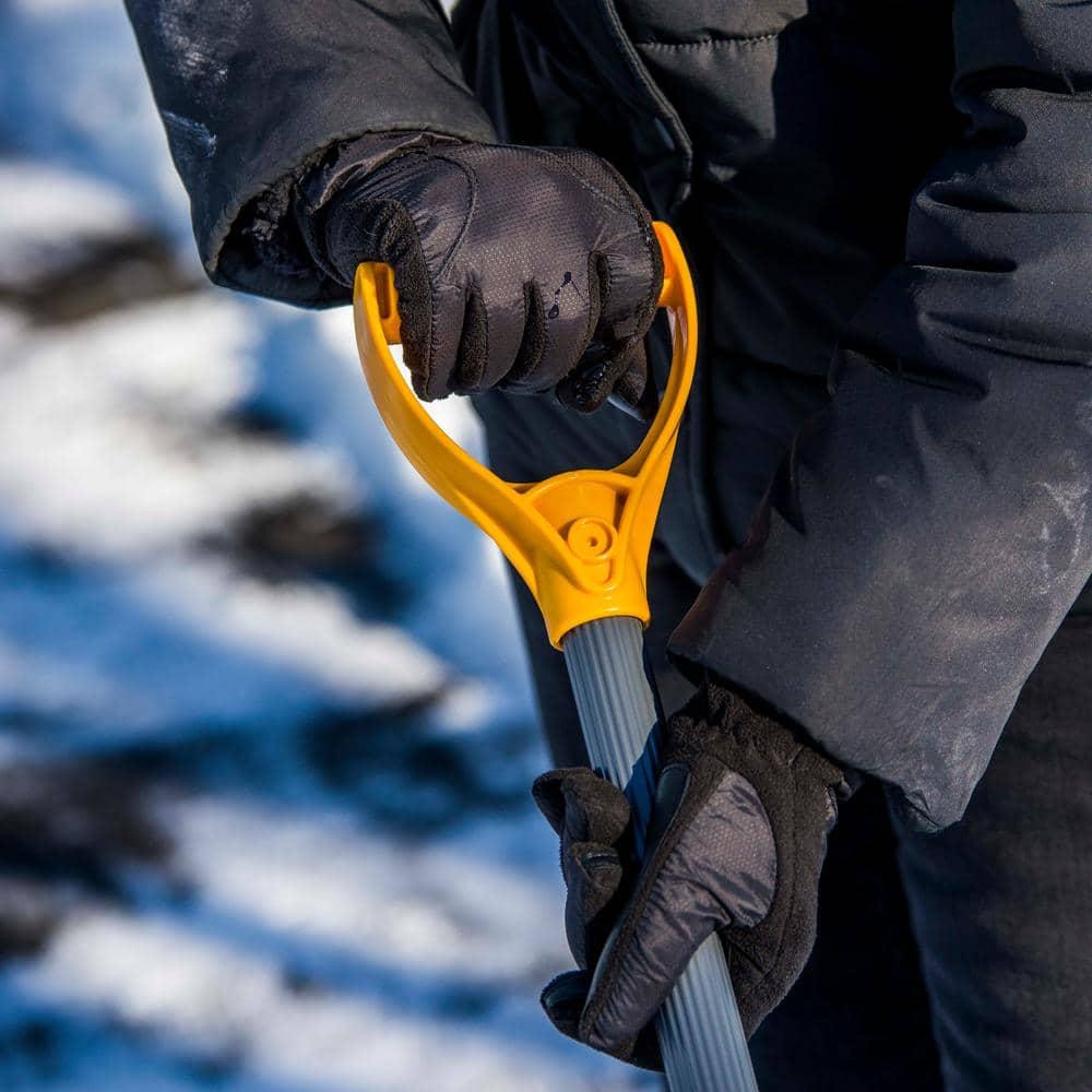 Snow Shovel 2 Pc True Temper 24in Blade Steel Handle Winter Slush Pusher Durable