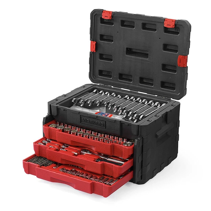 450-Piece Mechanics Tool Tool Set 1/2″ 1/4″ 3/8″ Metric Imperial Socket Wrenches
