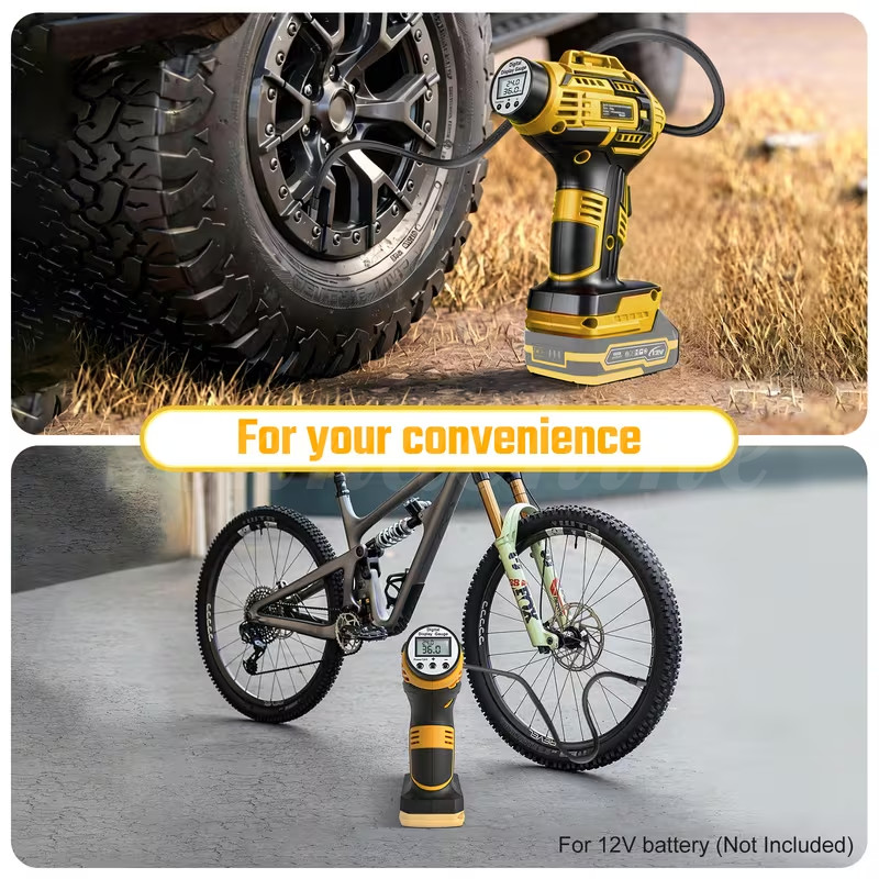 Car Air Tire Pump Inflator Compressor LED Digital Electric Portable 980kPa 20V