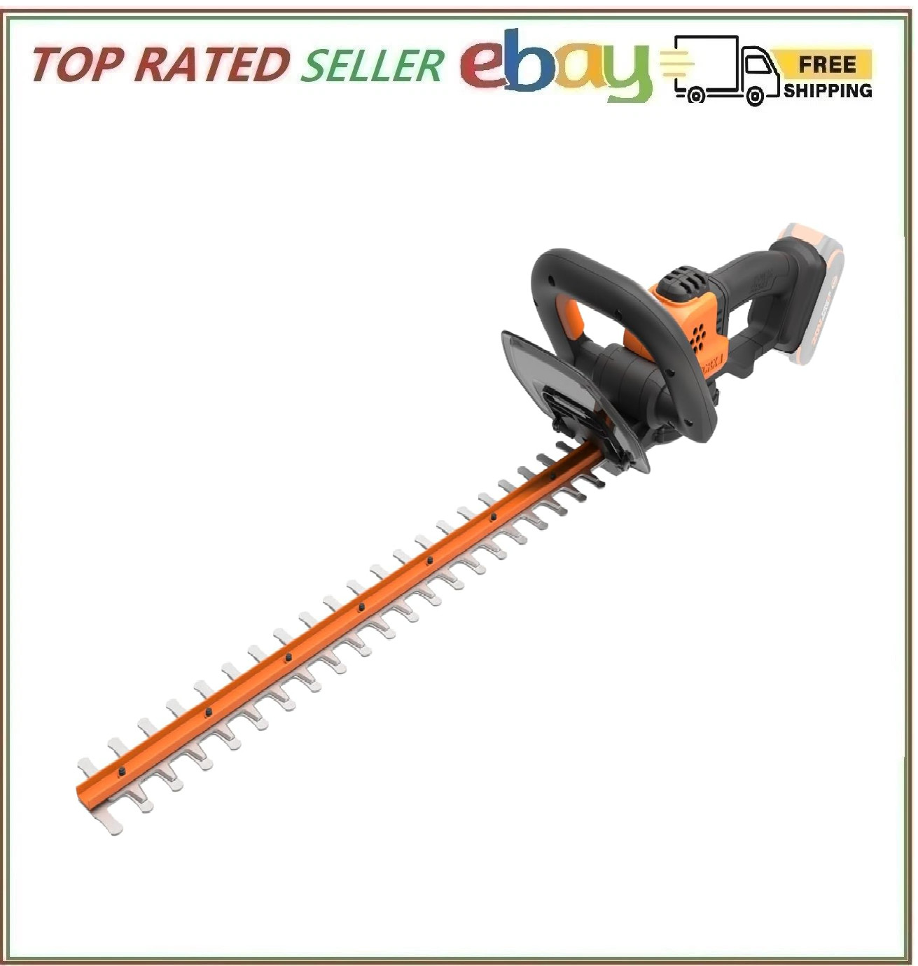 WORX 22″ Cordless Hedge Trimmer, Electric Hedge Trimmer with DualAction Blad…