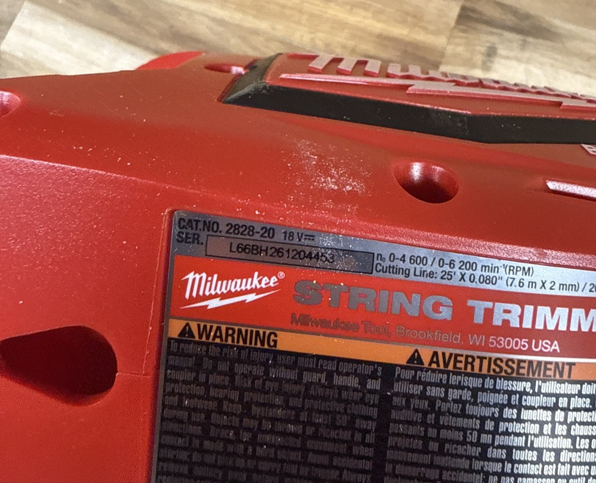Milwaukee 2828-20 M18 Cordless String Trimmer (Tool Only) P6-11
