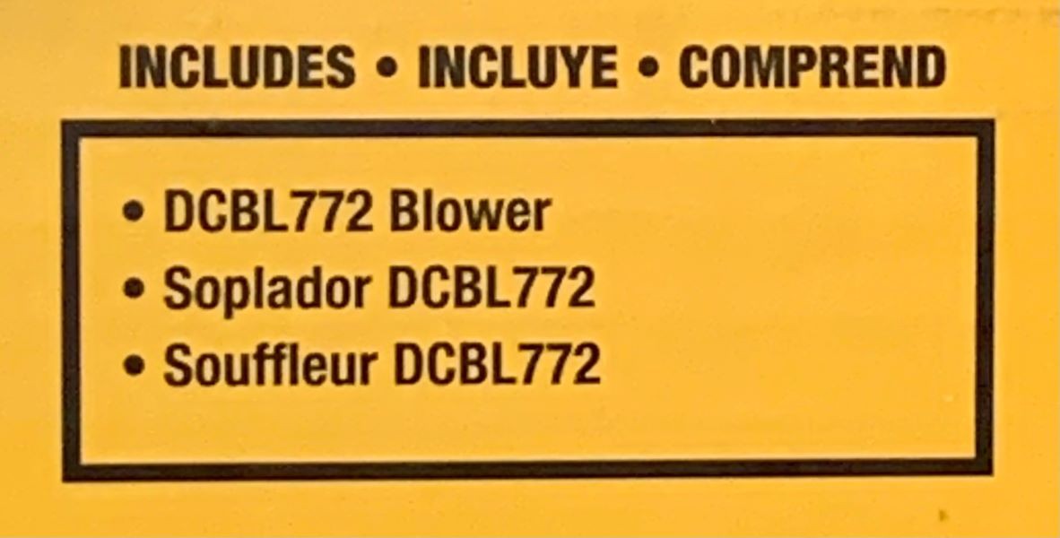 DEWALT DCBL772B FLEXVOLT 60V MAX 125-MPH Li-Ion Cordless Axial Blower TOOL ONLY
