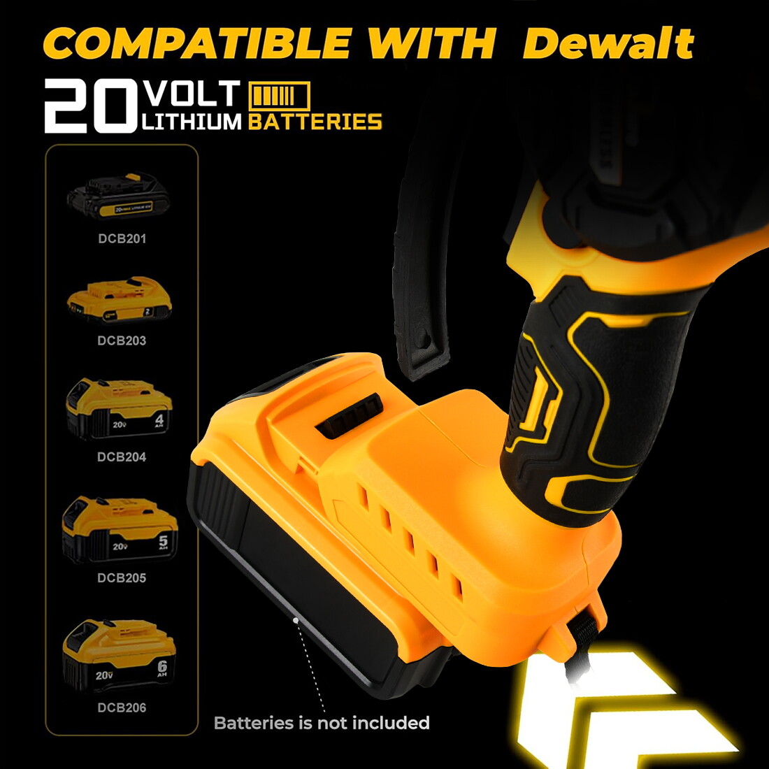 Cordless Mini Chainsaw 8 inch for Dewalt 20V Max Powered Wood Cutter NO Battery