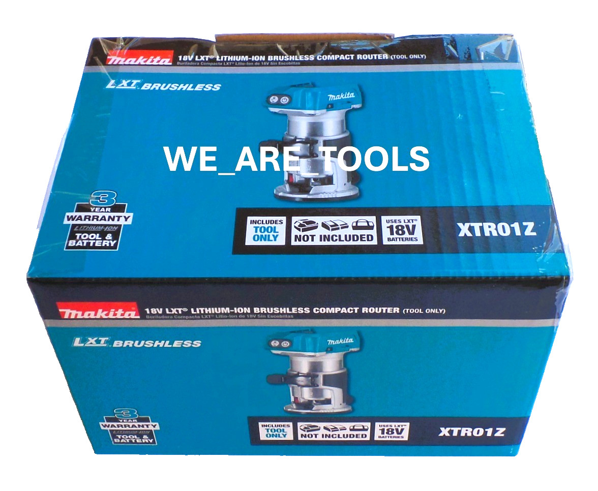 New In Box Makita XTR01Z 18V Brushless Cordless Variable Compact Router 18 Volt