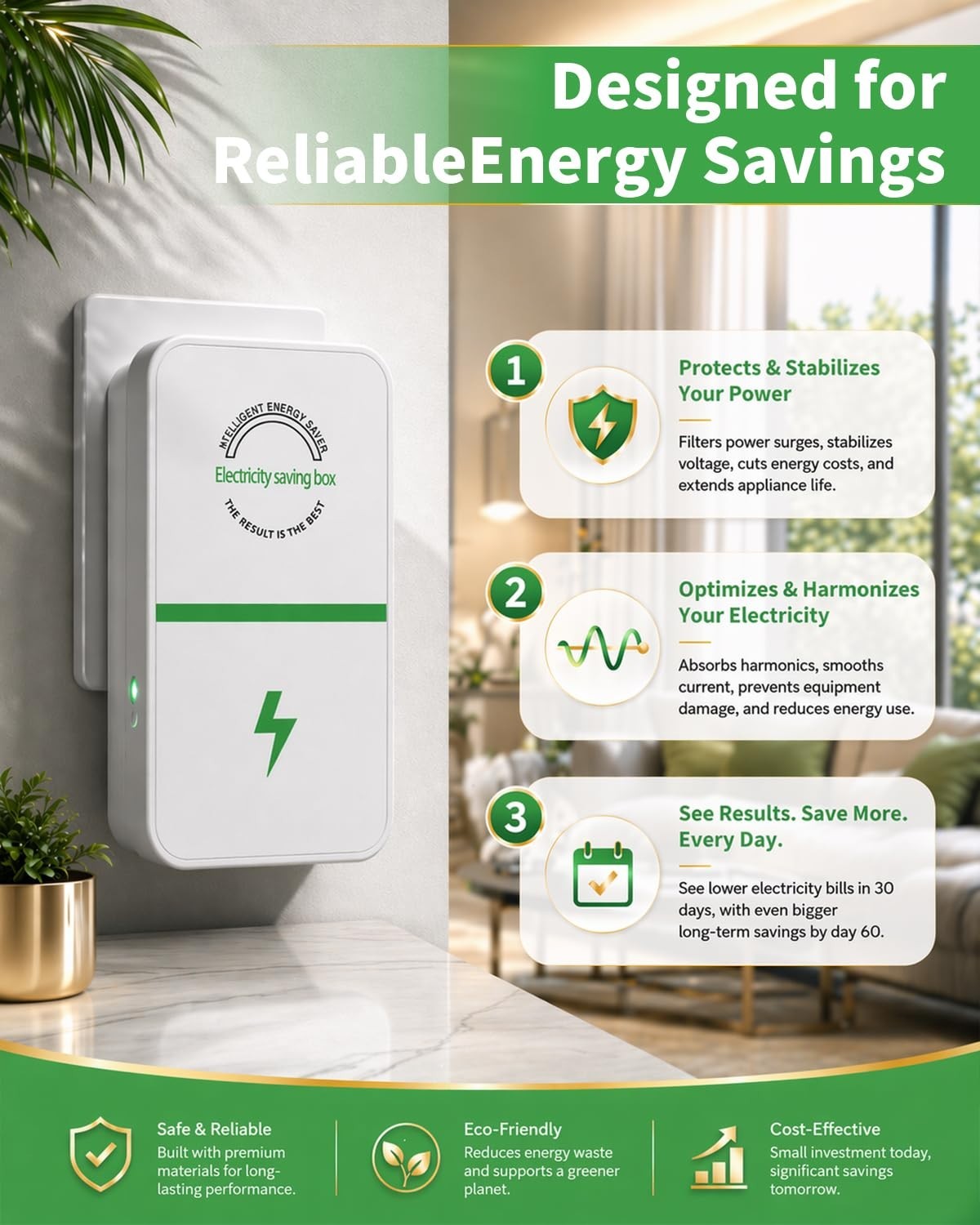 Updated 8-Port Power Plug Pro – Effortless Energy Savings & Surge Protection