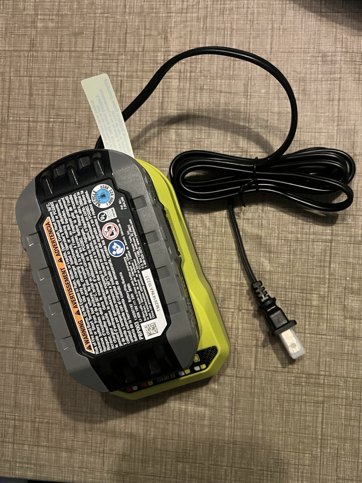 RYOBI ONE+ 18V Lithium-Ion 2.0 Ah Battery And PCG002 Charger NEW NO BOX C7