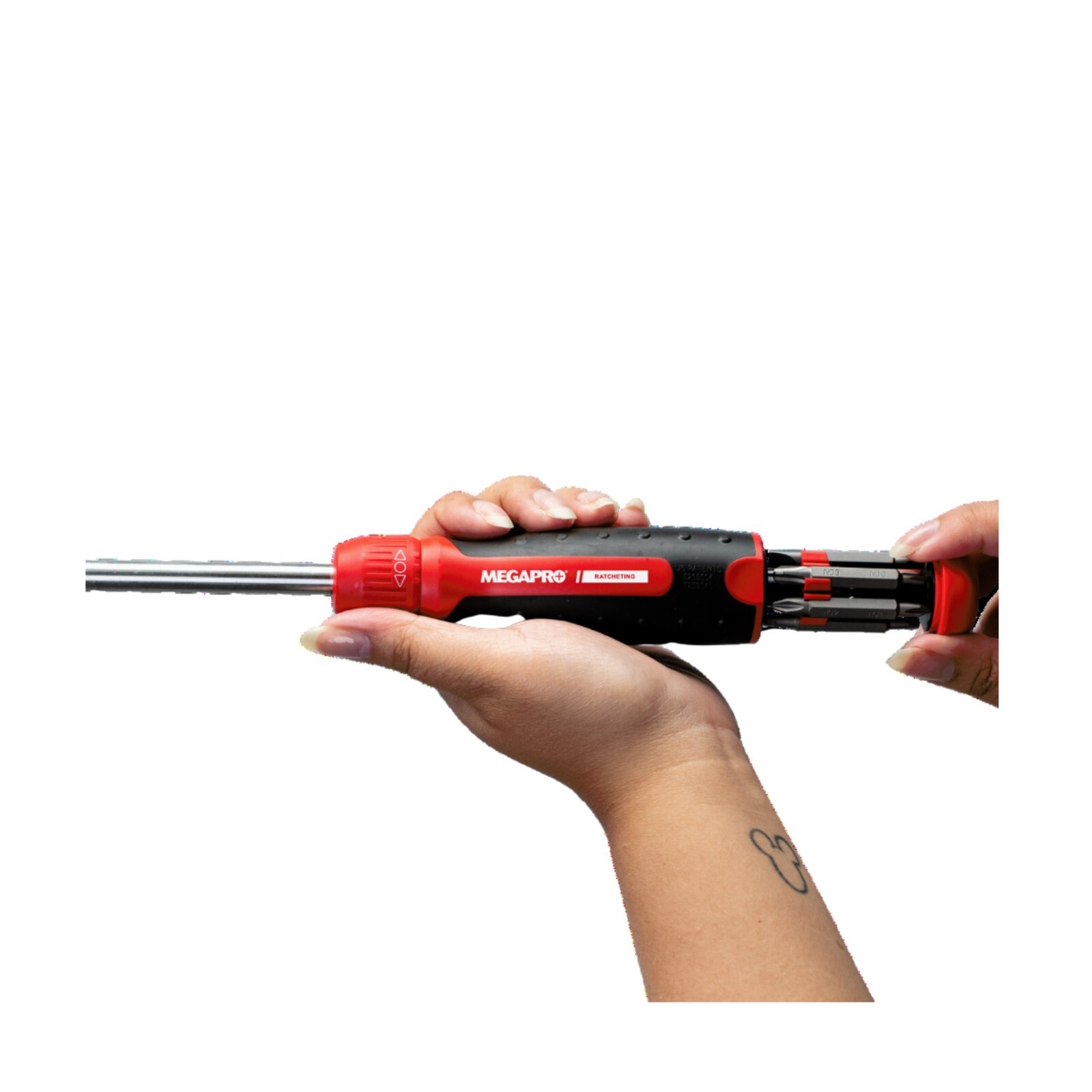 Megapro 13 in 1 Ratcheting Multi Bit Screwdriver Flat Phillips Square Torx CA