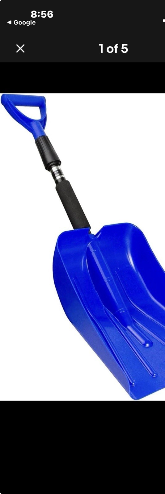 SubZero 17211 Auto Emergency Snow Shovel w/ Extendable Handle Set Of 2