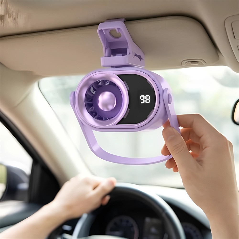 199-Speed Stepless Turbo Fan–Semiconductor Cooling+Multi Clip for Car Outdoor