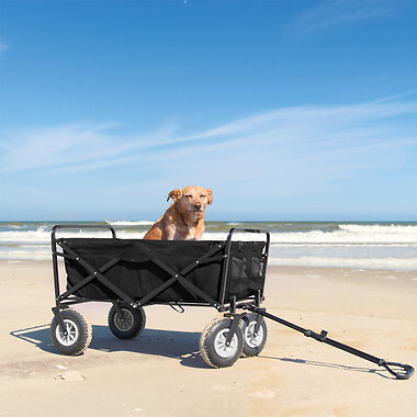 Heavy Duty Wagon Cart Swivel Collapsible Outdoor Utility Garden Beach Cart