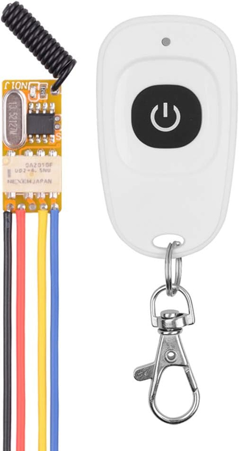 DC 3.7V – 12V 5V Mini Size Relay Remote Control Switch, 433Mhz Wireless RF Momen