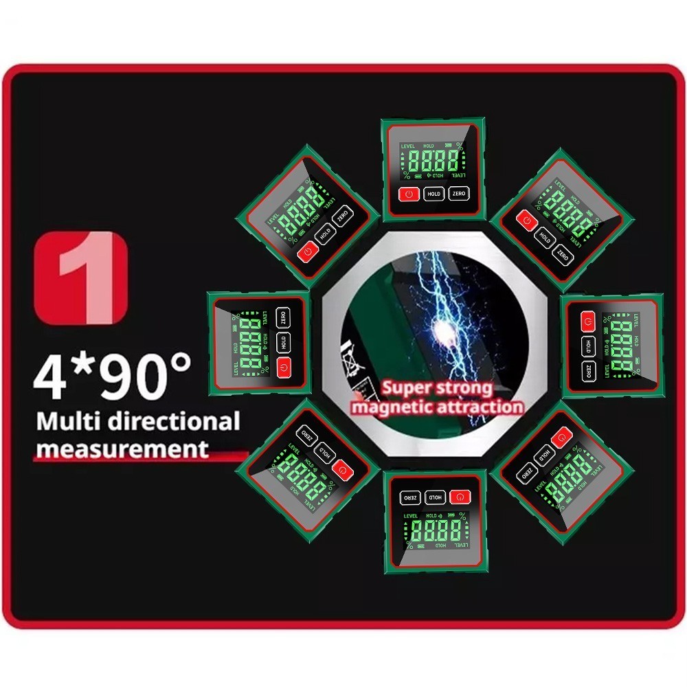360° Magnetic Digital Protractor Angle Finder Gauge Inclinometer Level Meter US