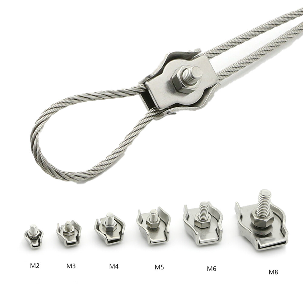 Wire Rope Clamp Thimble Simplex Duplex 2mm 3mm 4mm 5-32mm 316 A4 Stainless Steel