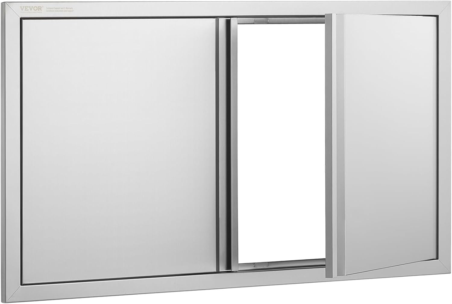 Versatile 36W x 21H Stainless Steel Door for BBQ Islands & Grilling Stations