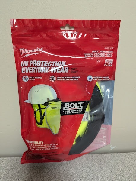 Milwaukee BOLT Yellow High Visibility Mesh Sunshade with 50+UPF UV P 48-73-1070