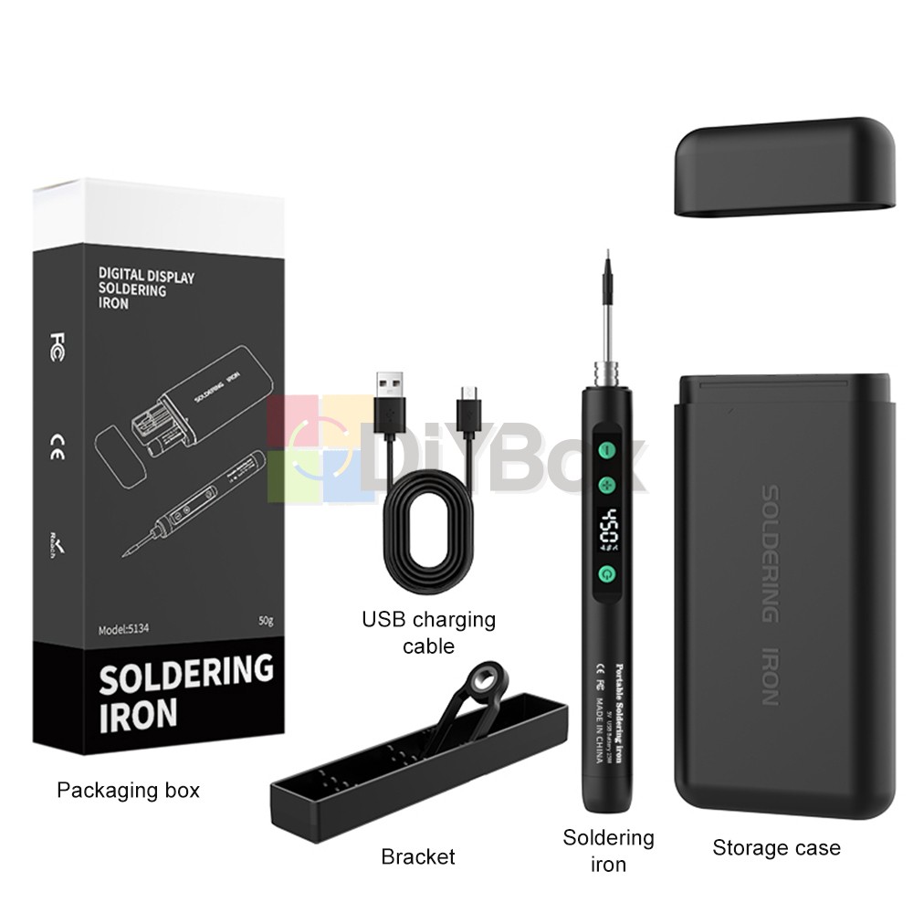 Cordless Soldering Iron Kit 1100mAh USB Rechargeable Portable Soldering Iron Set