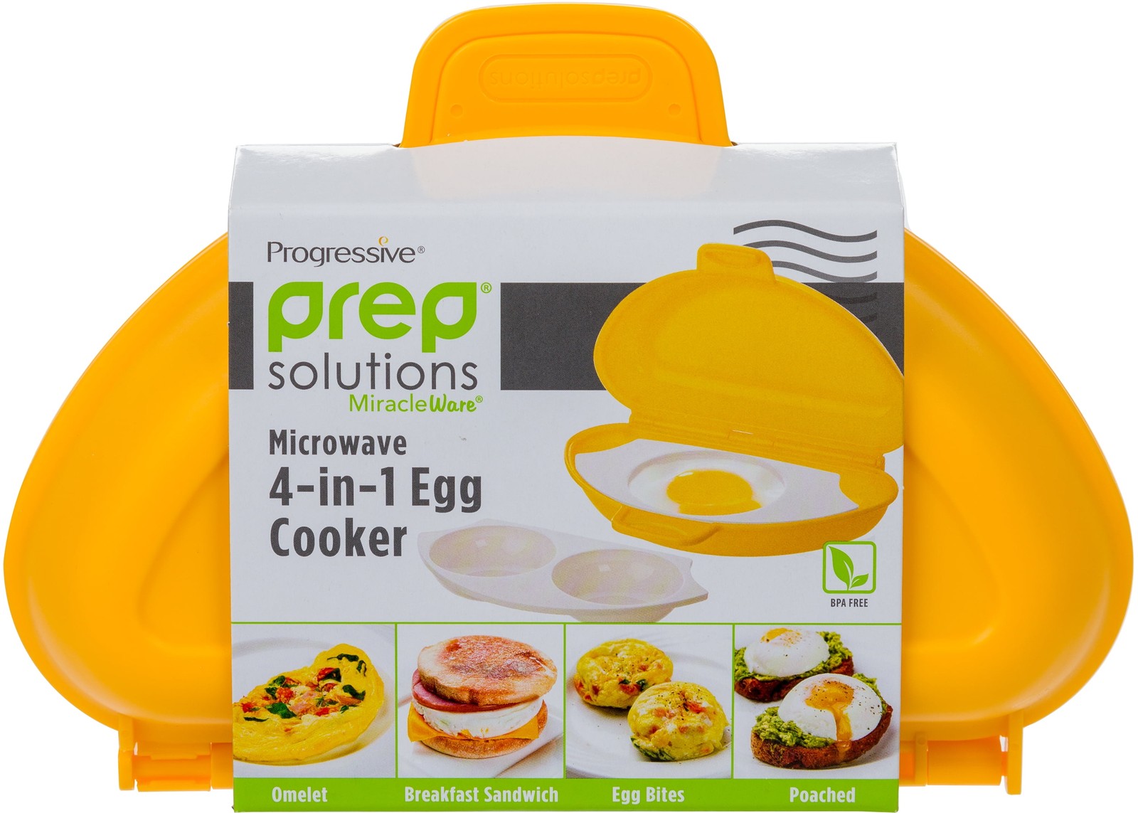 PrepSolutions 4-in-1 Microwave Egg Cooker Dishwasher Safe Parts