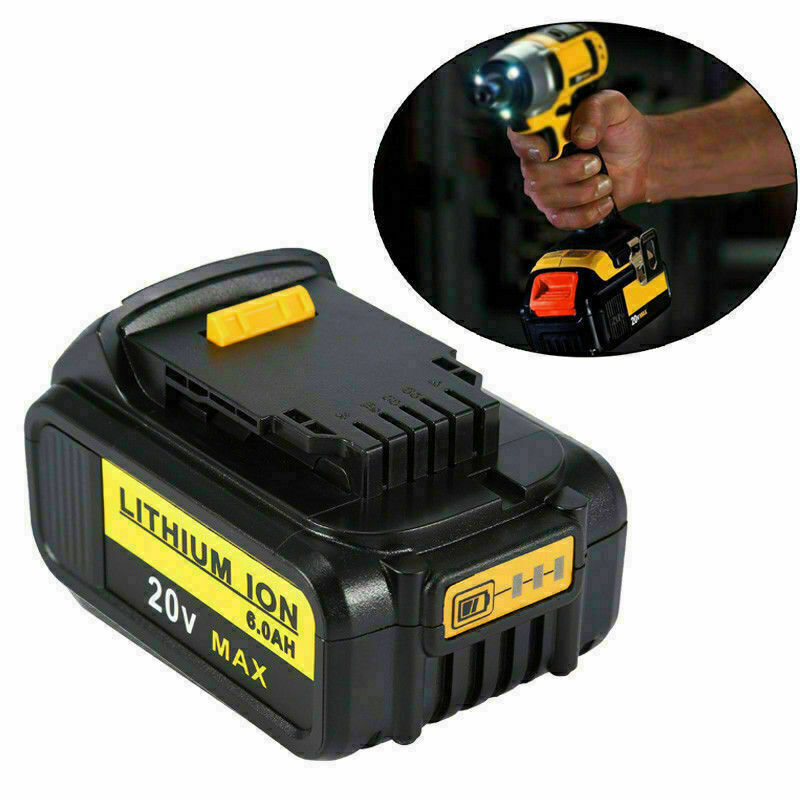 1～2Pack For Dewalt 20V 20 Volt Max 5AH Lithium Battery DCB206-2 DCB205-2/ DCB112