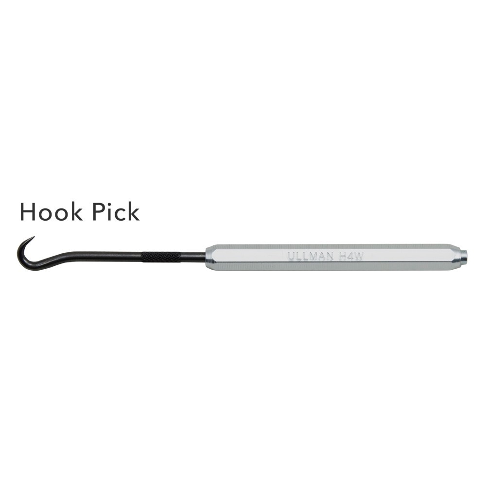 Ullman 4pc Hook and Pick Set w Handle Straight 90 Right Angle Complex USA H4W