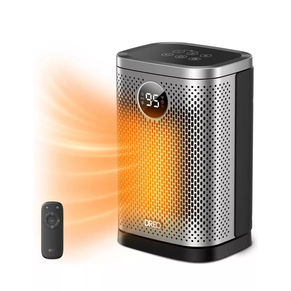 DREO Atom One 1500W Ceramic Space Heater Oscillating Remote Thermostat