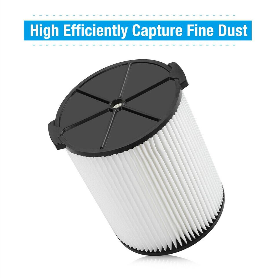 VF4000 Filter Replacement For RIDGID Shop Vac Wet/Dry Washable Vacuum Garage