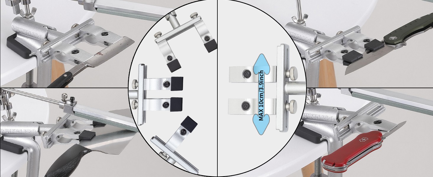 Knife Sharpening System, RX-009 Precision Knife Sharpener, 360° Flip Rotation,