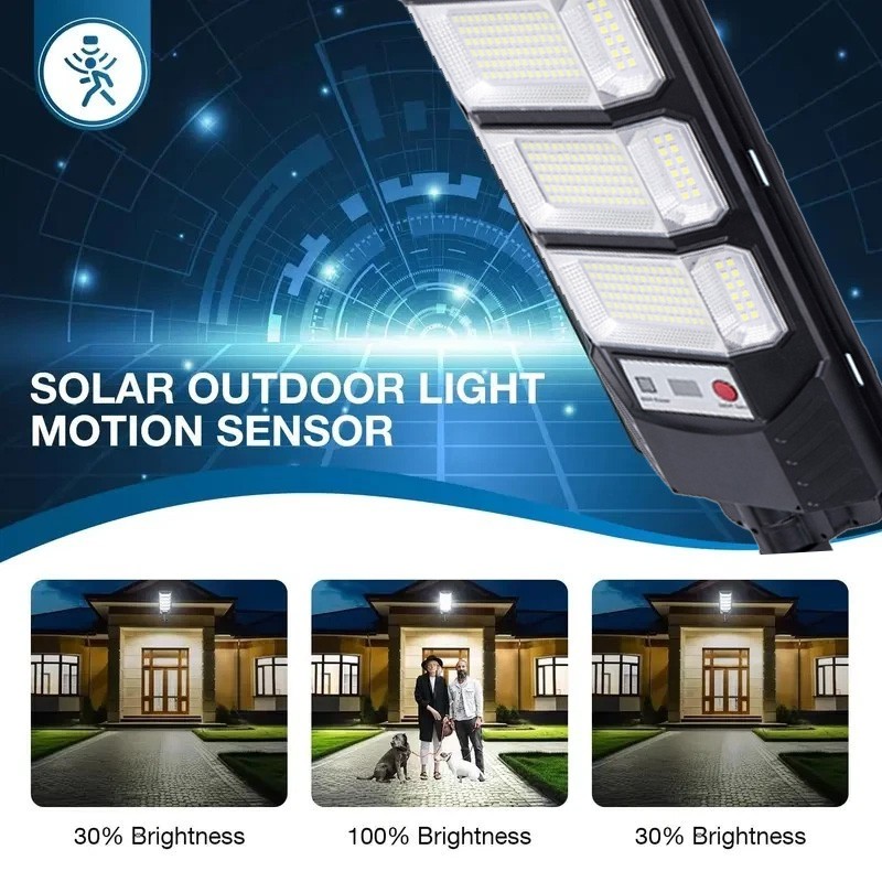 GMOX 100000LM Solar Street Lights Outdoor Dusk to Dawn Waterproof Motion Sensor