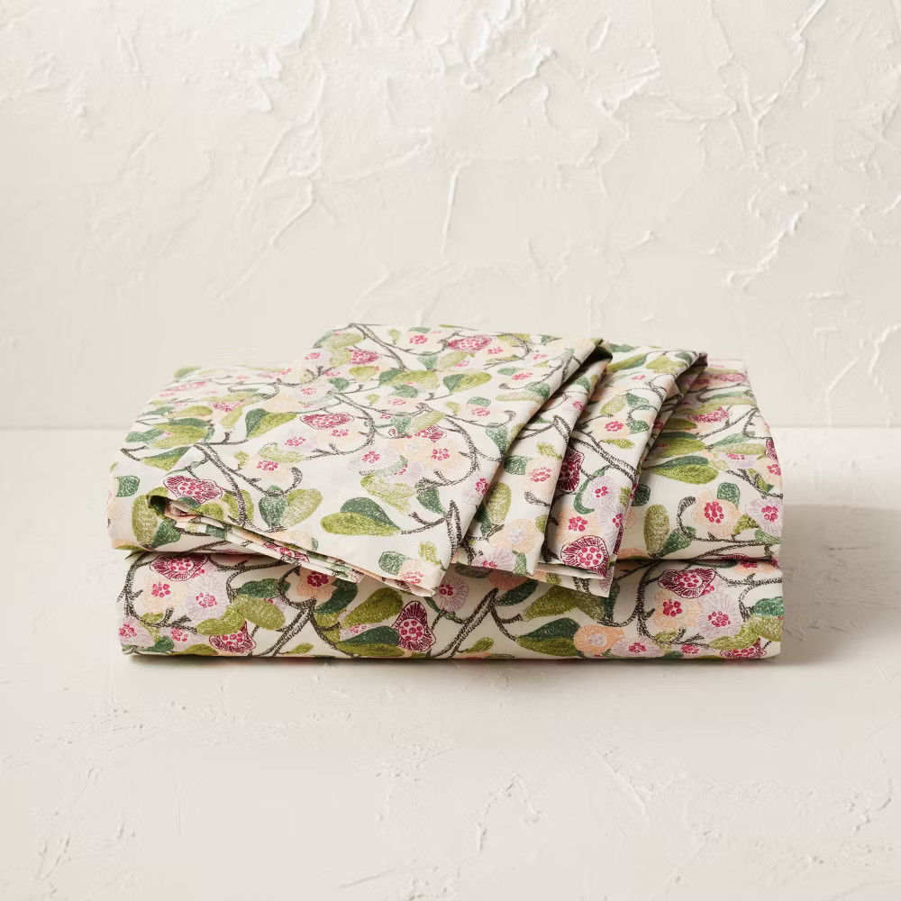 Printed Cotton Percale Sheet Set – Opalhouse designed with Jungalow