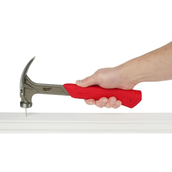 Milwaukee Tool 48-22-9019 12Oz Smooth Face Hybrid Claw Finish Hammer