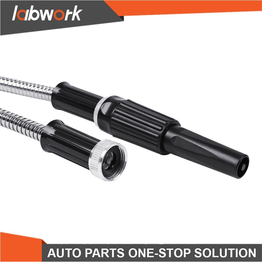 Labwork 25/50/75/100FT Lightweight Stainless Steel Metal Garden Water Hose Pipe
