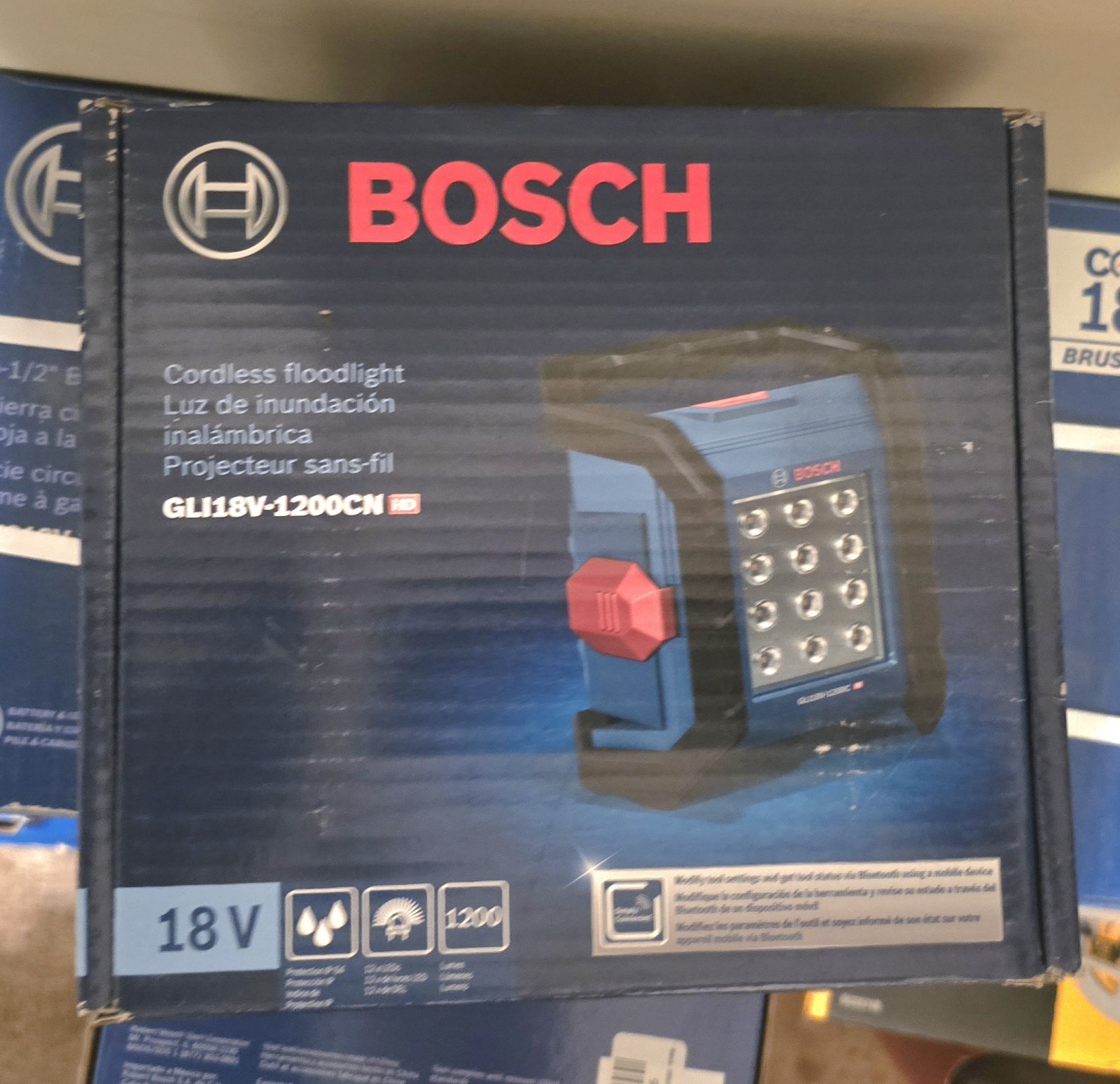 NEW BOSCH GLI18V-1200CN Cordless 1200 Lumen LED Work Light. Tool Only