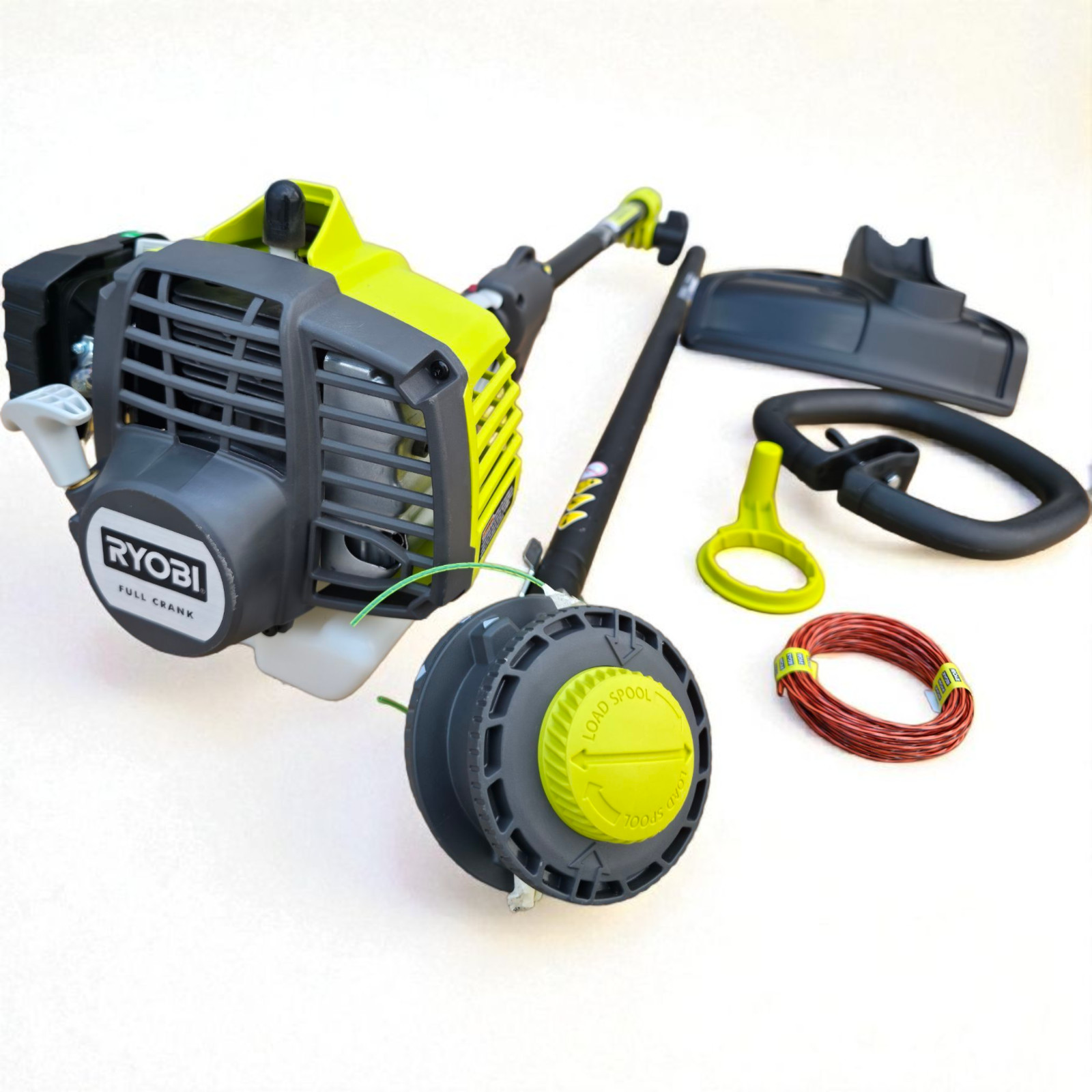 RYOBI String Trimmer 25cc 2-Cycle Gas-Powered Straight Shaft, Attachment Capable