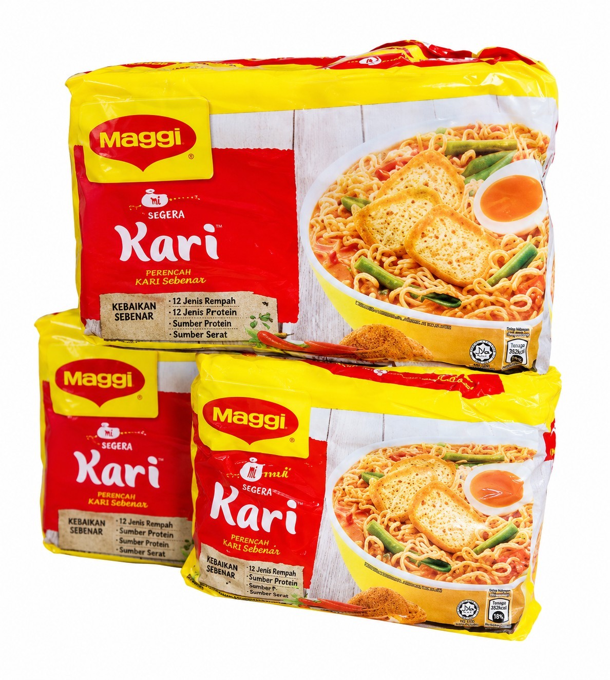Maggi Mee 2-Minute Kari/Curry Instant Noodles 5 Packs Made In Malaysia