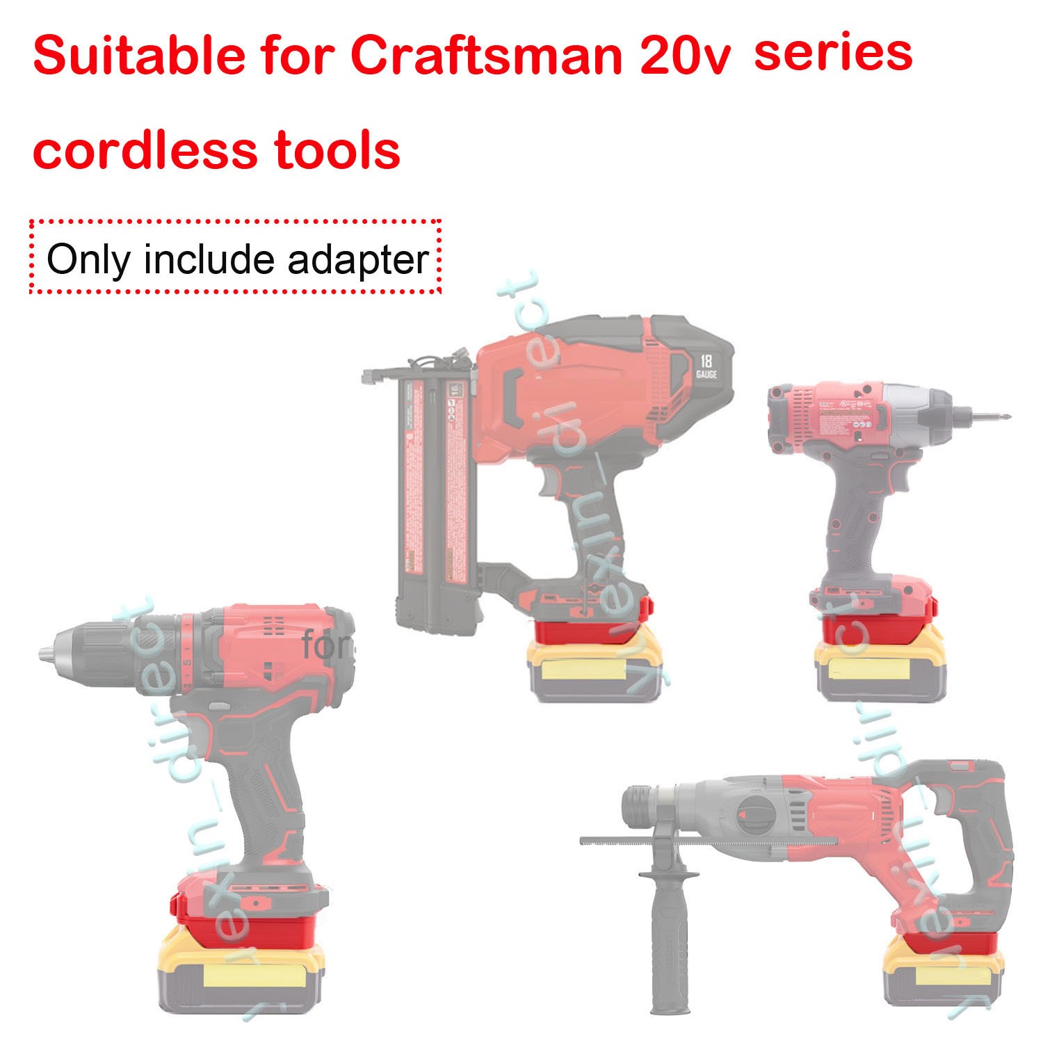For Dewalt 20V Max Battery Adapter to For Craftsman V20 20V Power Cordless Tools