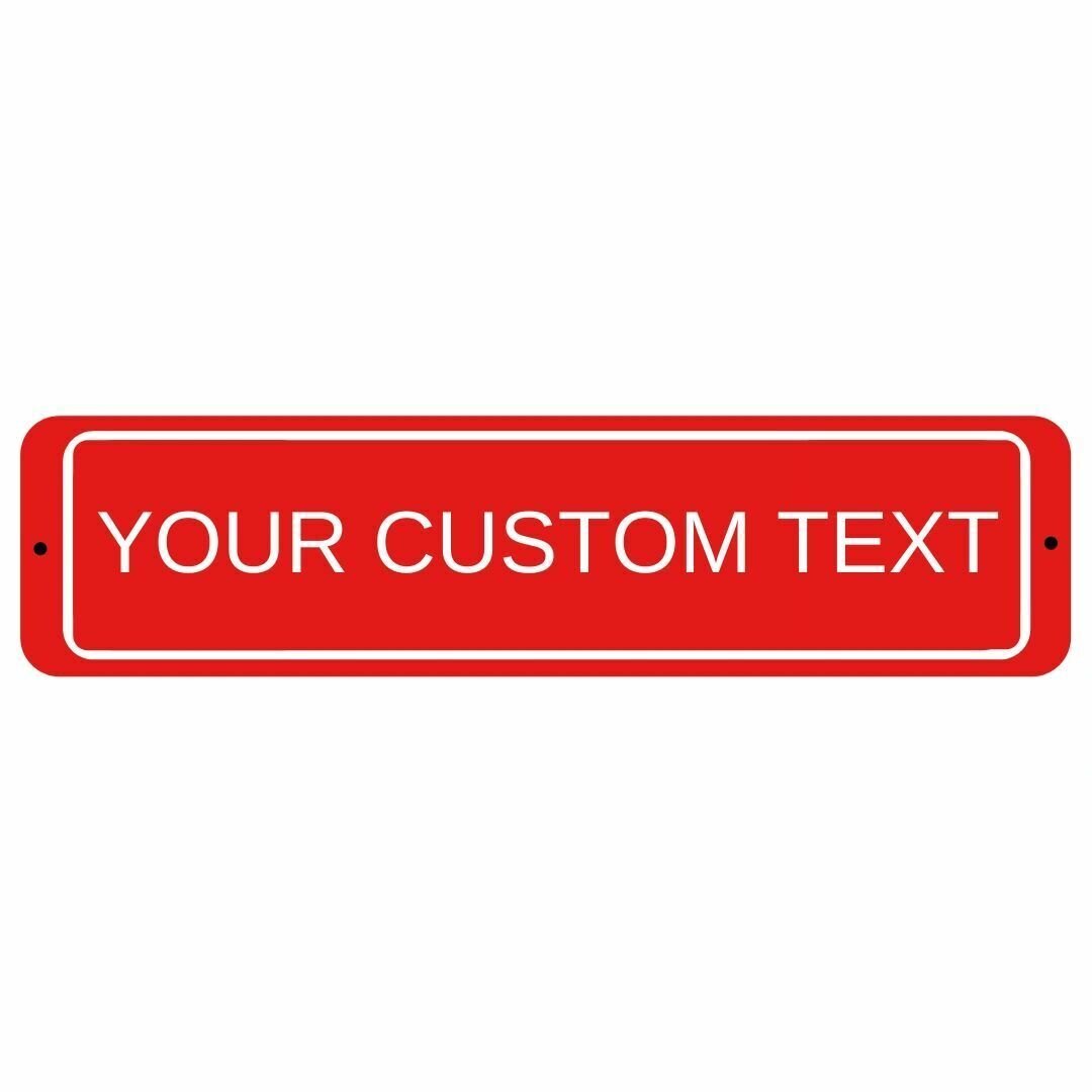 Custom Personalized Aluminum Street Sign Outdoor Indoor Great Gift for Everyone