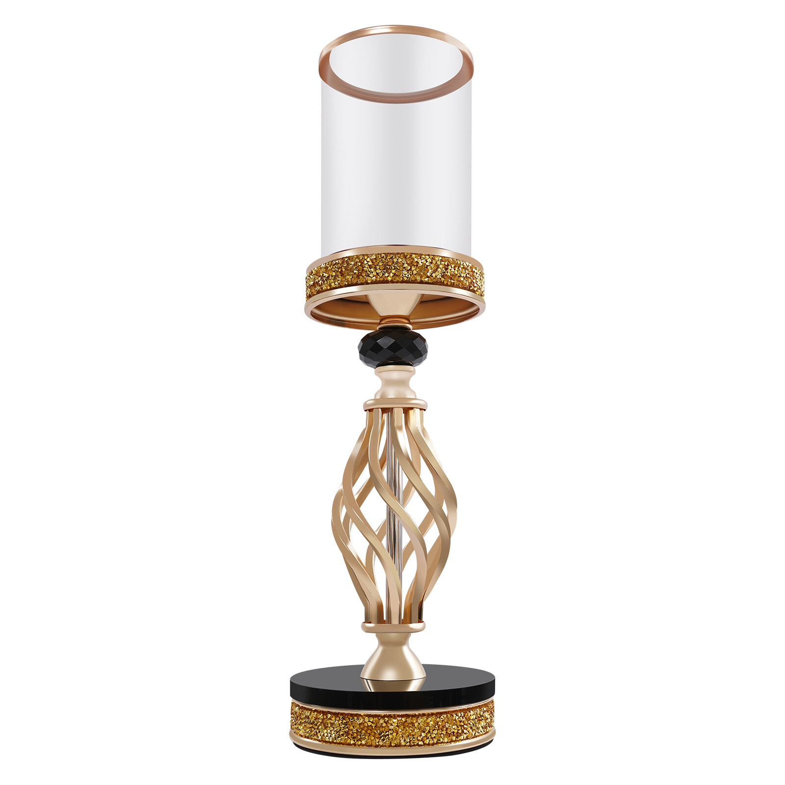 Candle Holder for Home Decor Tabletop Candle Holder Golden Color 12*41cm (D*H)