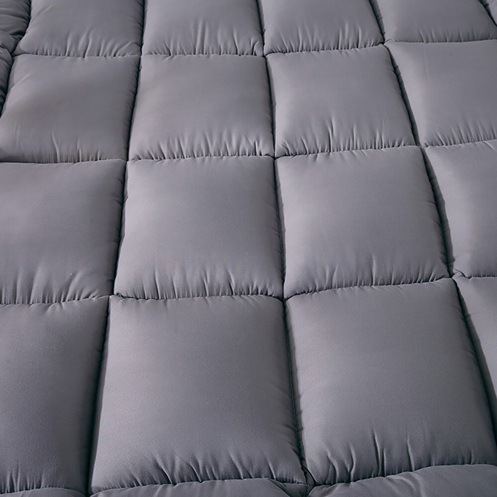Soft Thick Mattress Pad Topper Quilted Fitted Mattress Protector Foldable Pad