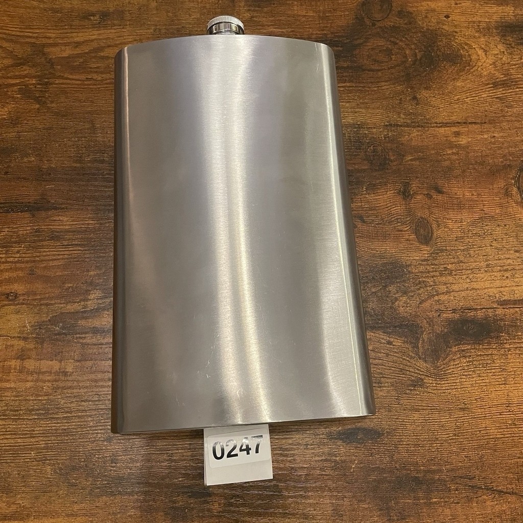 ✅ 64 oz Stainless Steel Hip Flask Jumbo Giant Oversized Liquor Canteen #️⃣0247