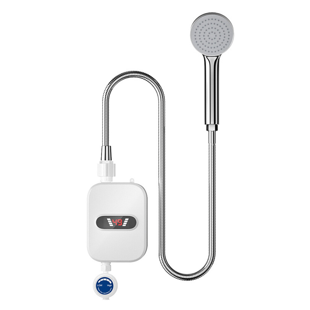 110V 3500W Tankless Hot Water Heater Shower Electric Portable Instant Boiler