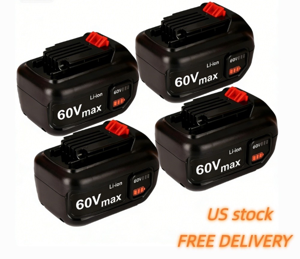 2PCS FOR BLACK&DECKERS 60V MAX Replace Battery Li-Ion 2.5Ah LBX1560-LBX2560 US