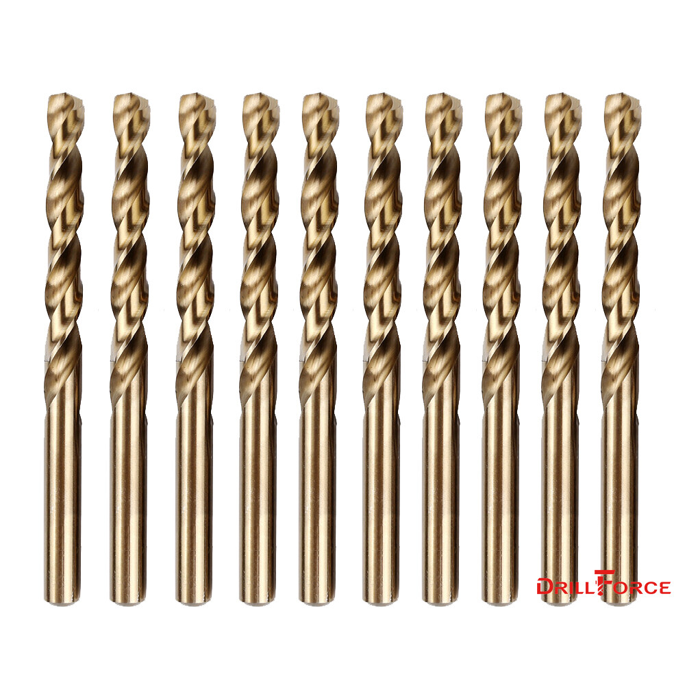 Drillforce 1/16″-1/2″ Cobalt Drill Bit Set M35 HSS Jobber Length Twist Drill Bit