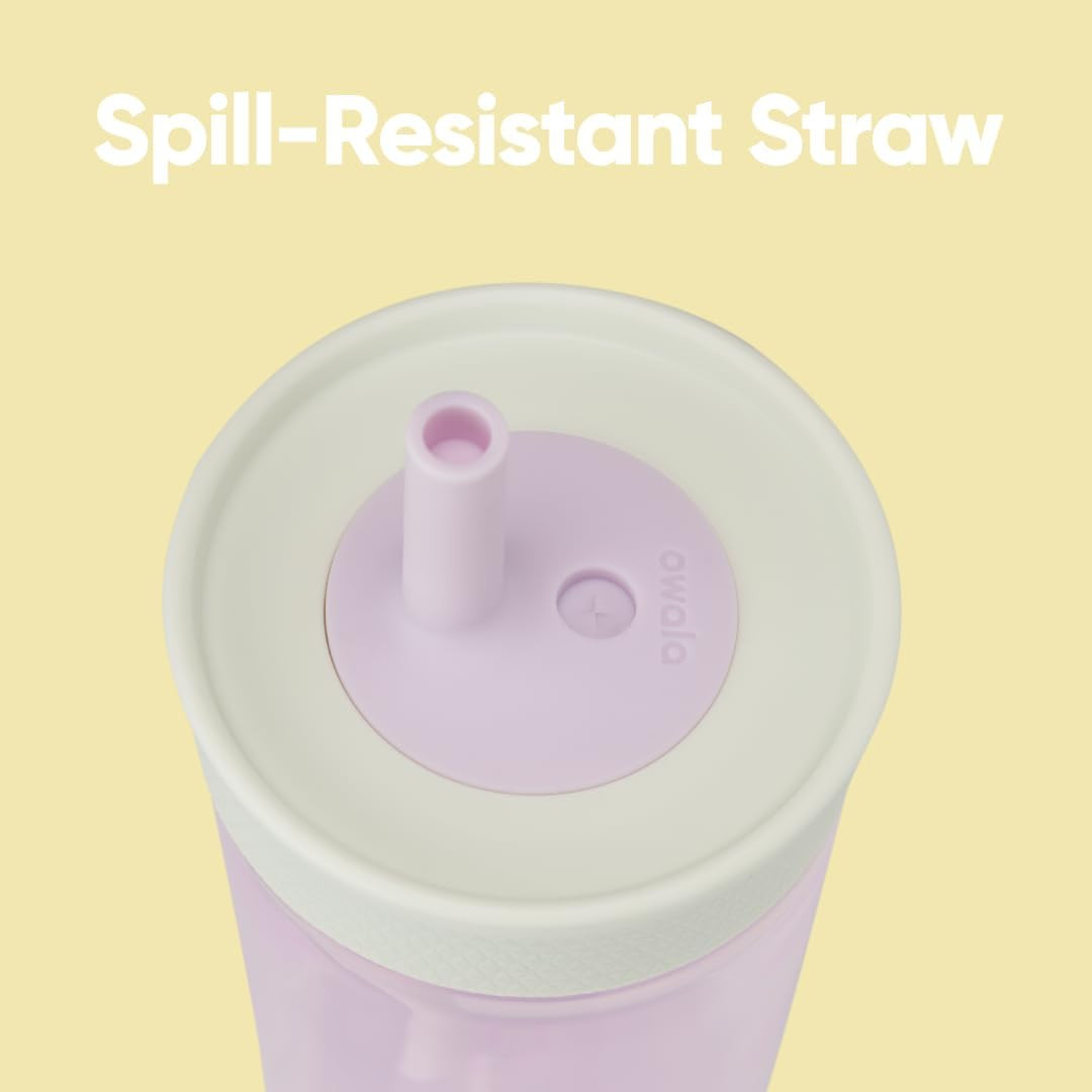 Owala Kids Insulation Bpa-Free Plastic Tumbler with Spill Resistant Flexible Str