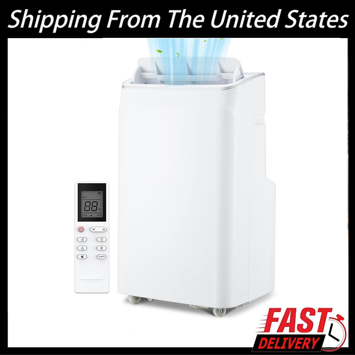 12000 BTU Portable Air Conditioners Portable AC with 3-in-1 Cooling 550 Sq. Ft