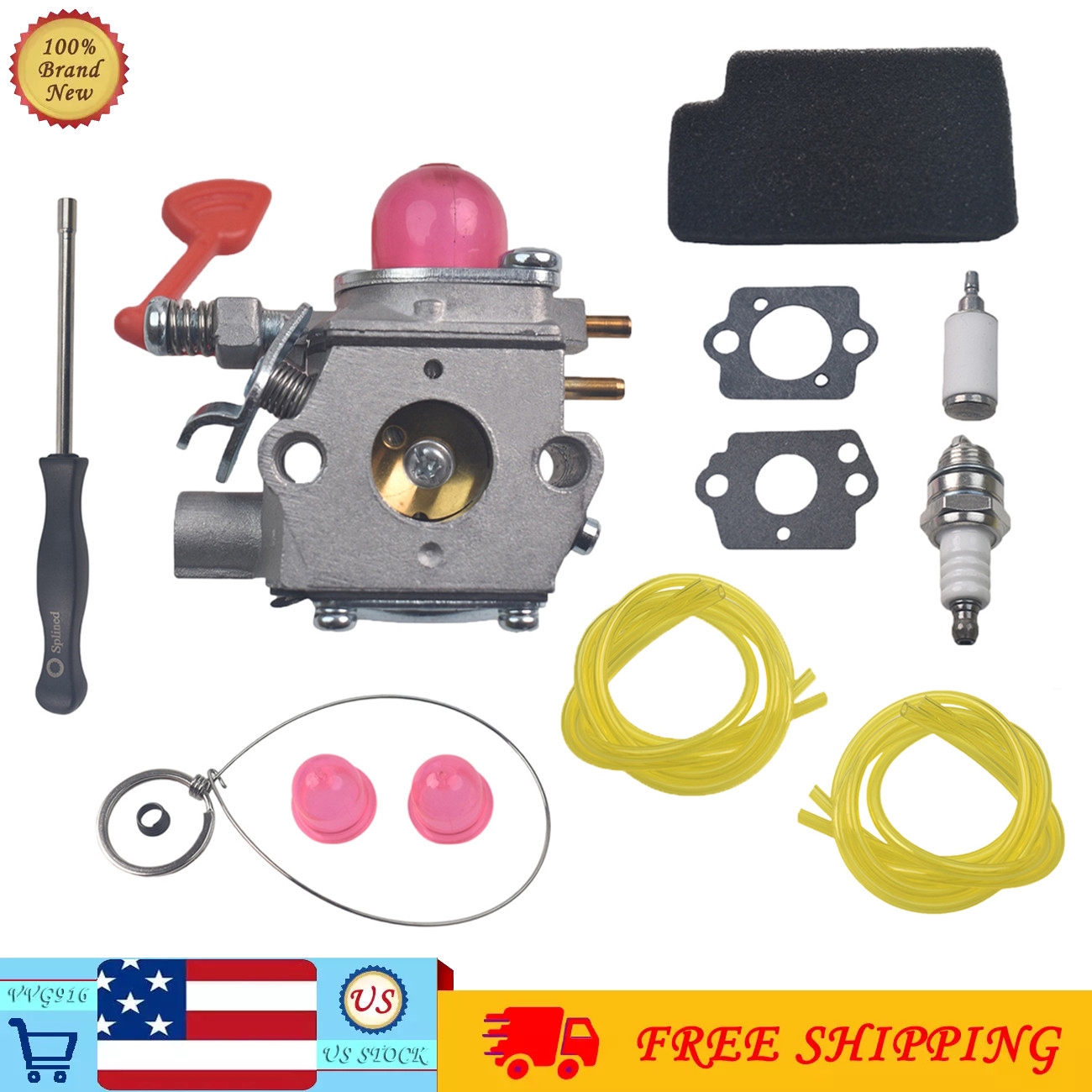 Carburetor For Craftsman 358794600 25cc 200 Mph / 430 Cfm Gas Blower 545081855