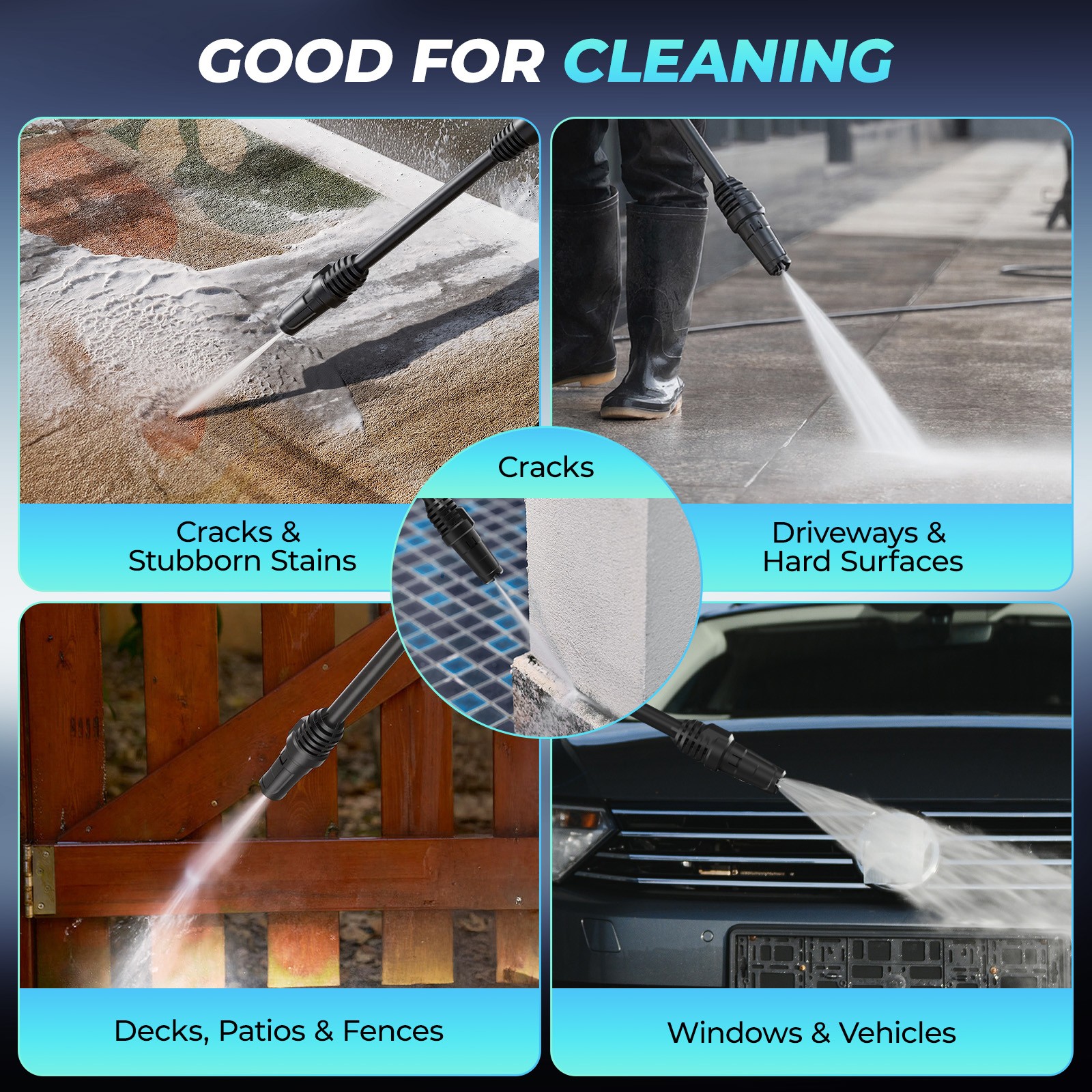 Pressure Washer Electric 4200PSI High Pressure Washer for Cars Fences Home Clean